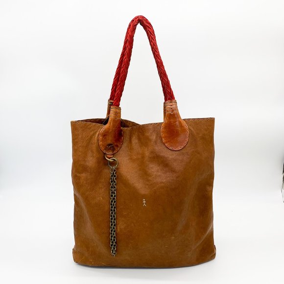 HENRY BEGUELIN Vintage Woven Handle Shopper Tote - Picture 8 of 12